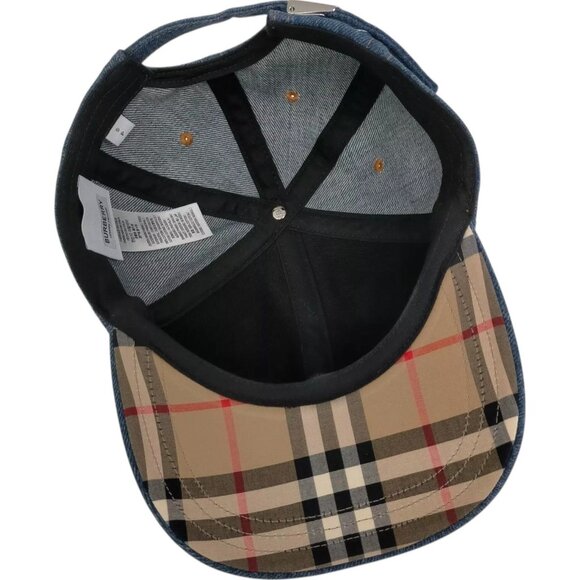 002220BE (X3) Burberry Cap Blue Cotton - Picture 6 of 10